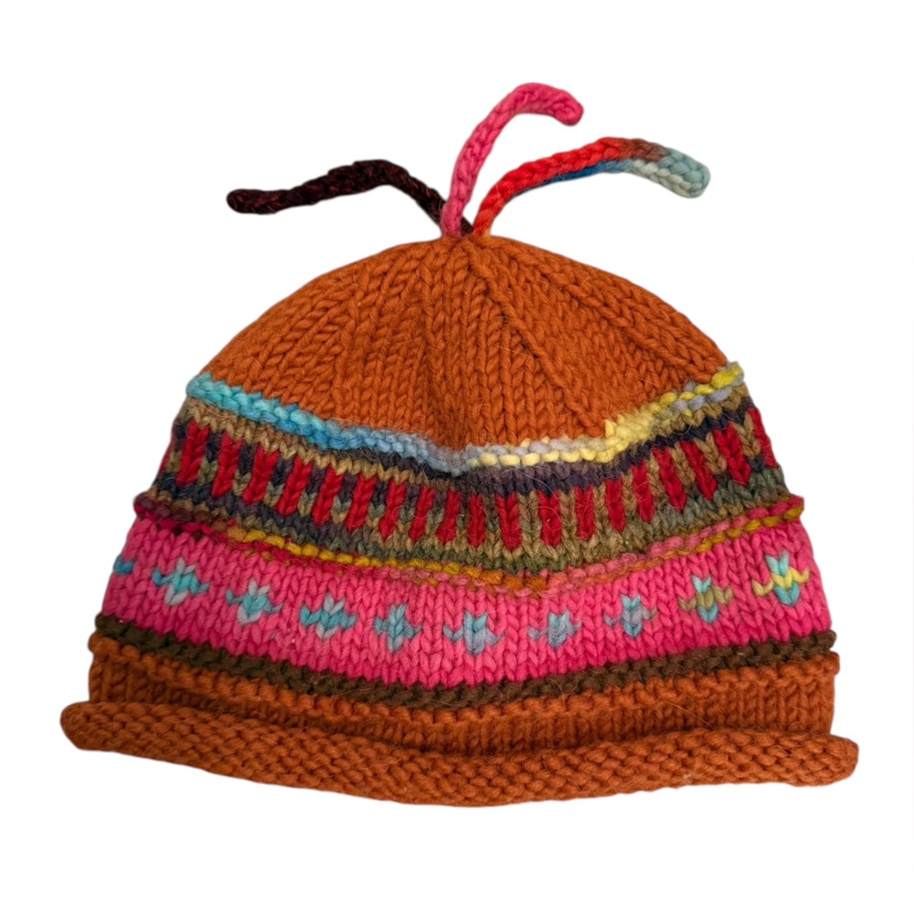 Tambaco Knits & Weaves Hand Knit Unix Tassel Beanie Hat